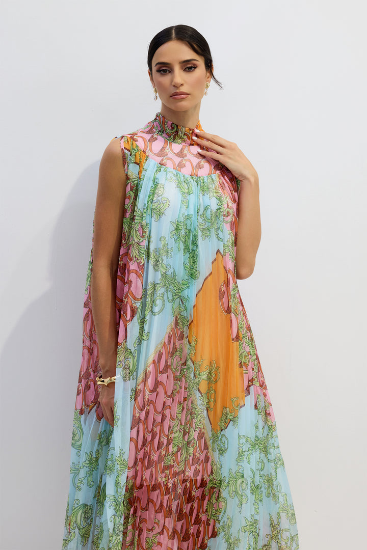 Styling-Vorschlag für das Martha Print Kleid – KYMA