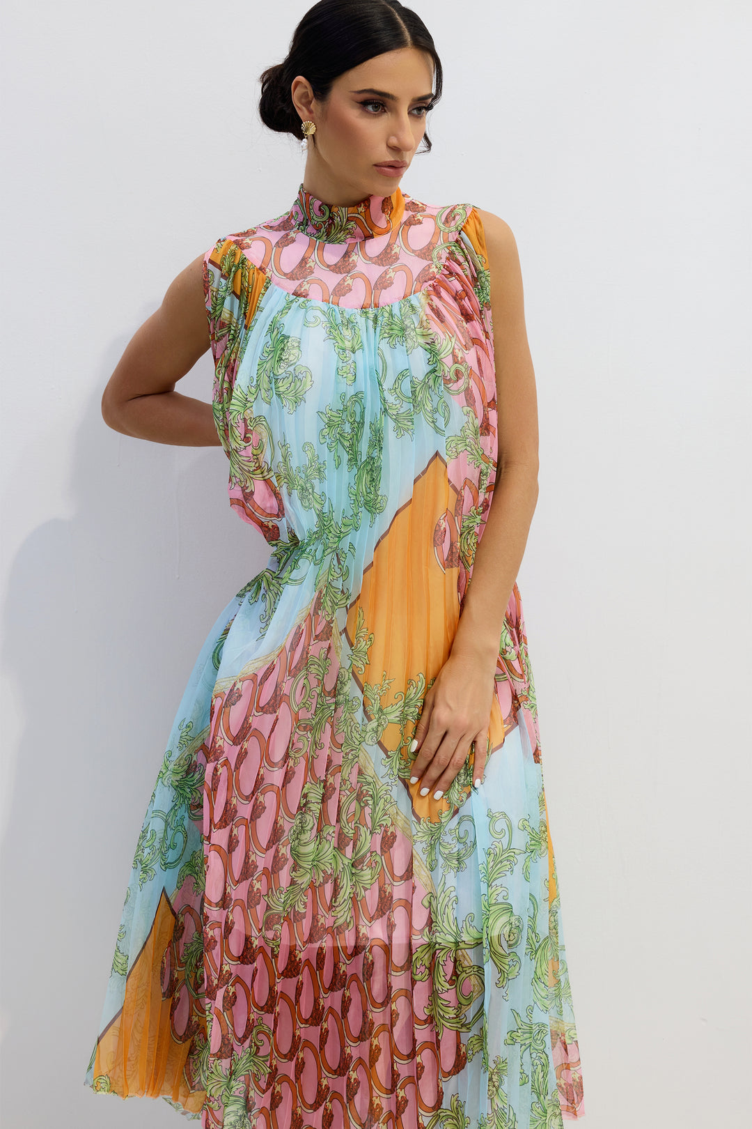 Stoffdetail des Martha Kleides – KYMA