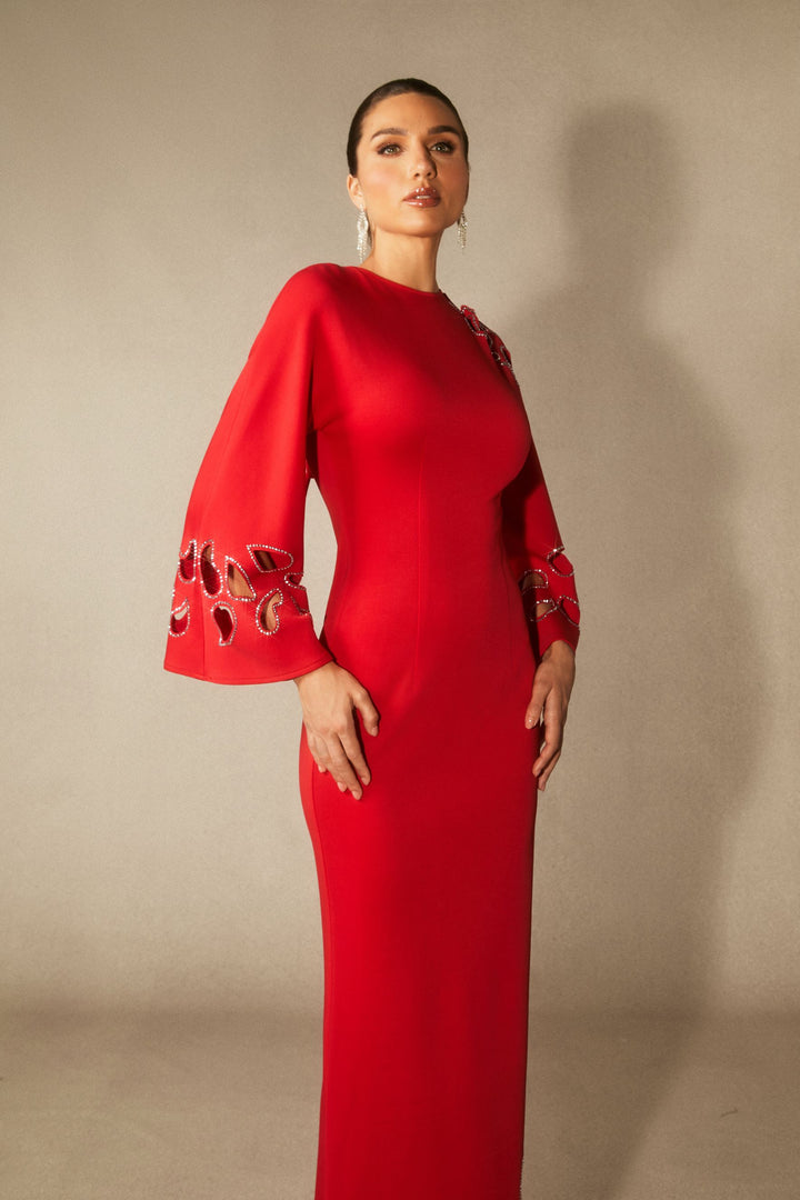 Sharon Maxikleid mit Cut-Out, geeignet für Sommerabende