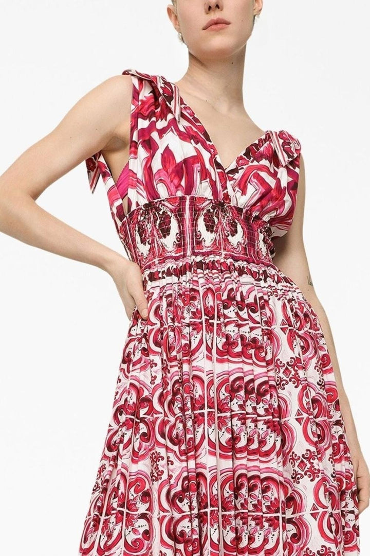 Sibyl fließendes Maxikleid mit Blumenprint – KYMA