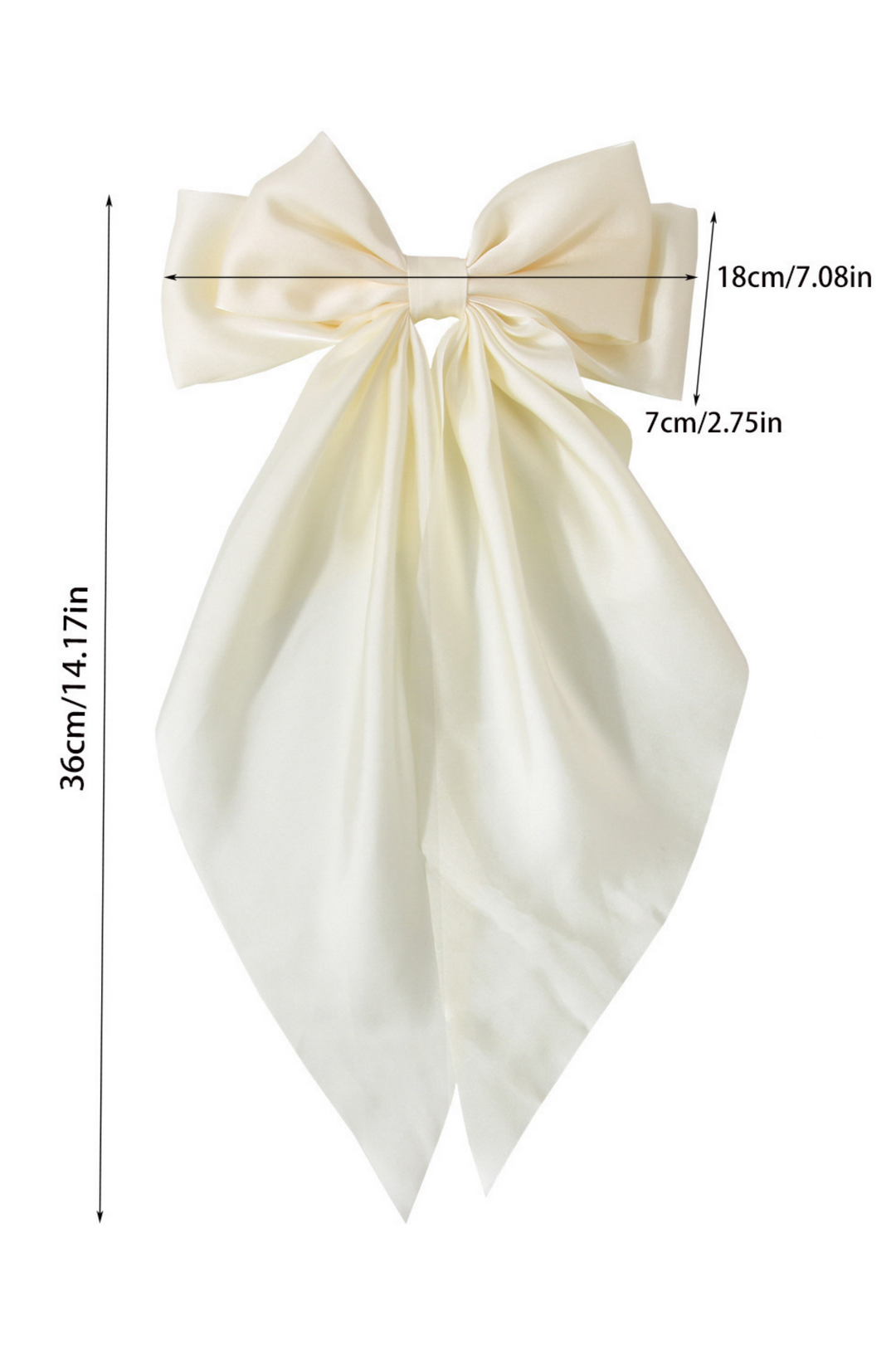 Sizilien elegantes Satin Schleifen Haarclip – KYMA