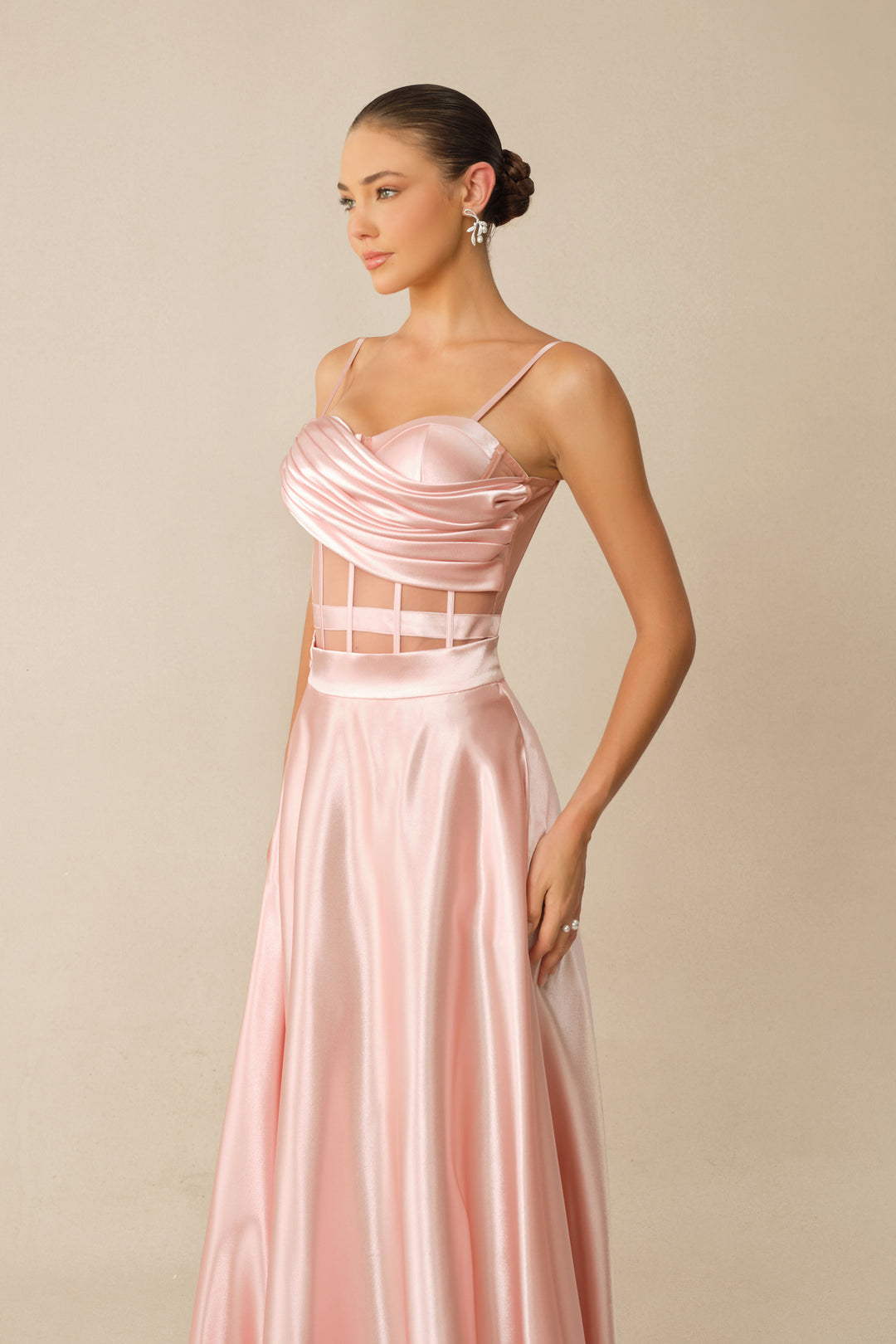 Fabric texture of satin set