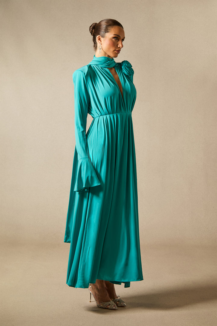 Schlitz am Bein Yedda Maxikleid - KYMA